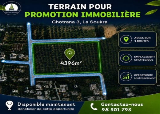 A vendre Un Terrain pour promotion Immobilière